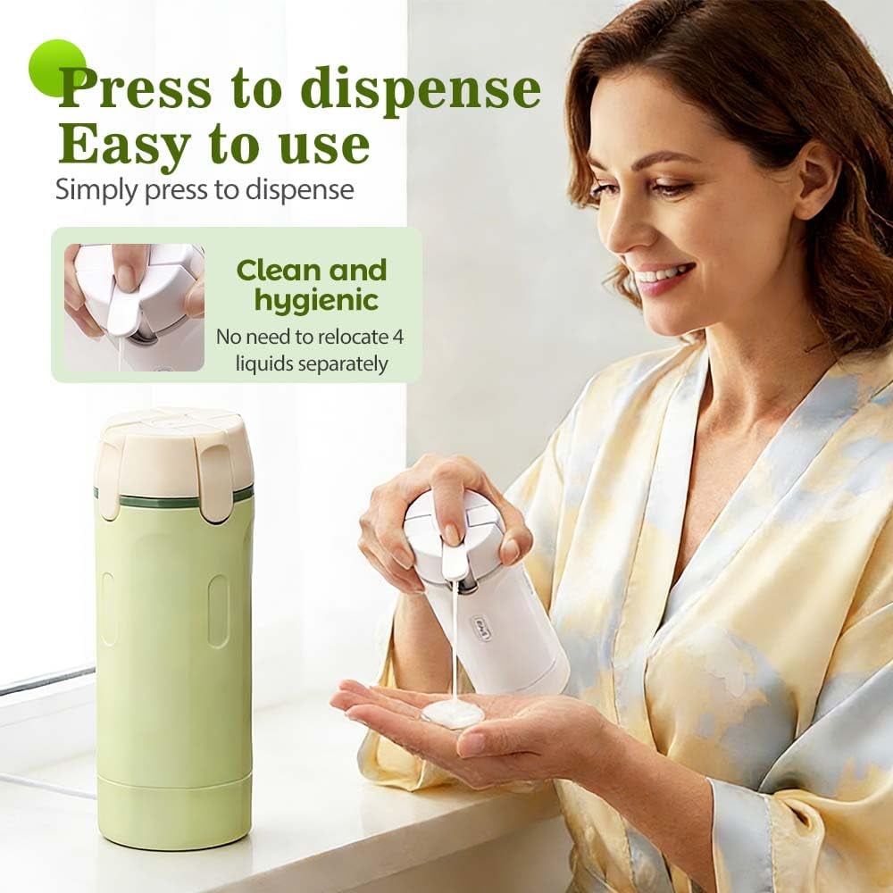 4 in 1 Travel Dispenser, 4 Pack 30ML Travel Bottles for Toiletries