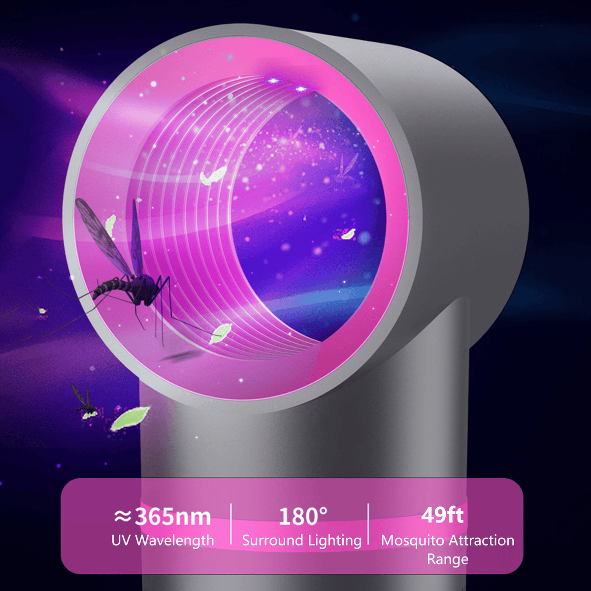 🦟 Indoor Household Mosquito Killer Lamp — Plug-in Suction-Type Mosquito Trap