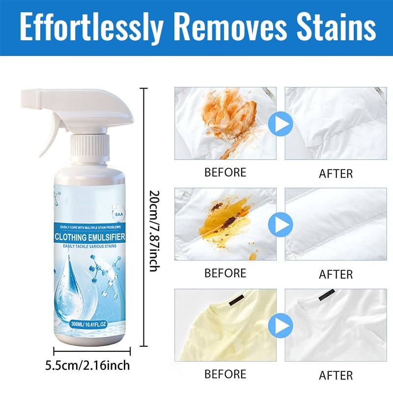 Multi-purpose Emulsifier Cleaner for Clothing & Fabric✨Non-Ionic Laundry Pre-Treatment