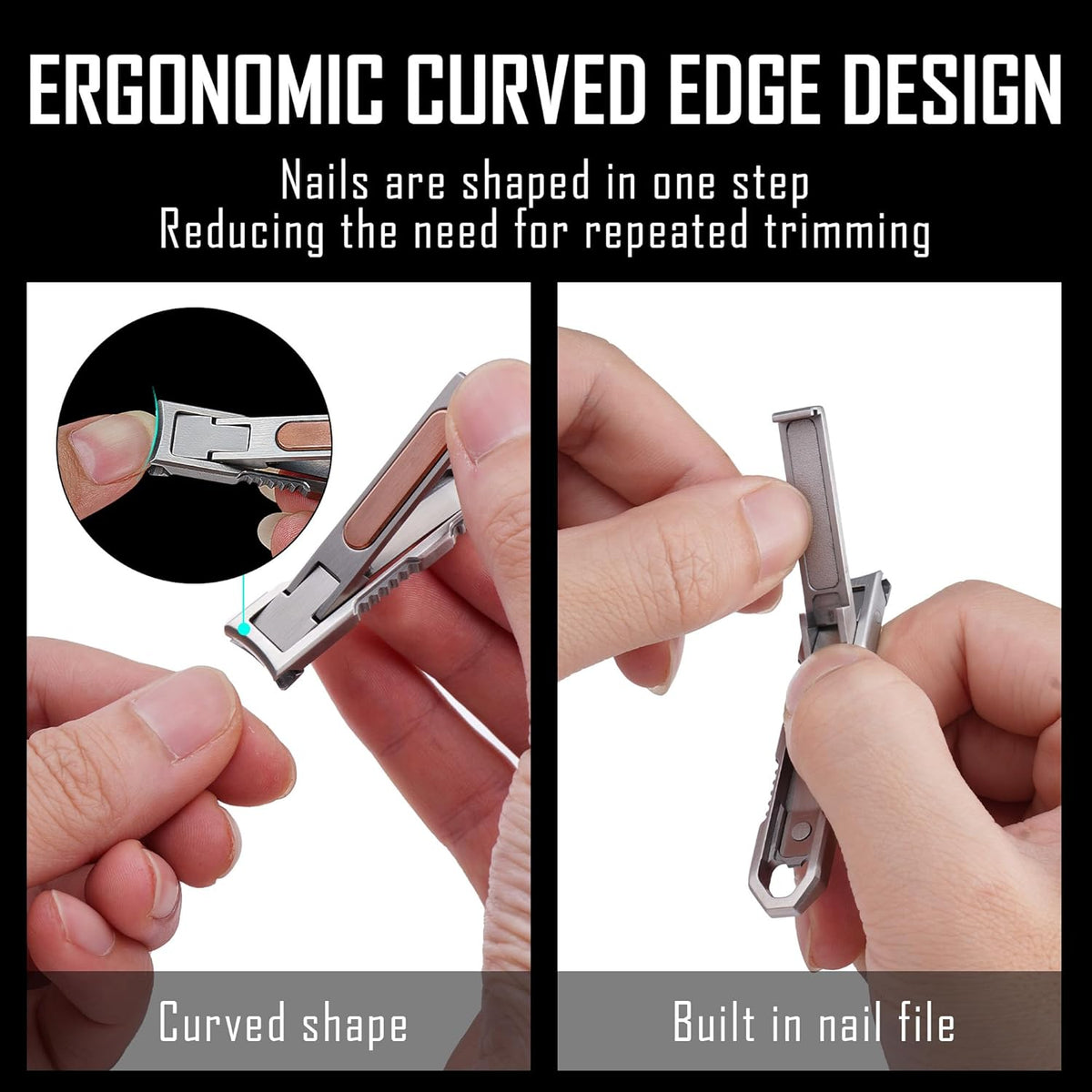 ✂️Keychain Nail Clippers – All-in-One Portable Nail Care Tool