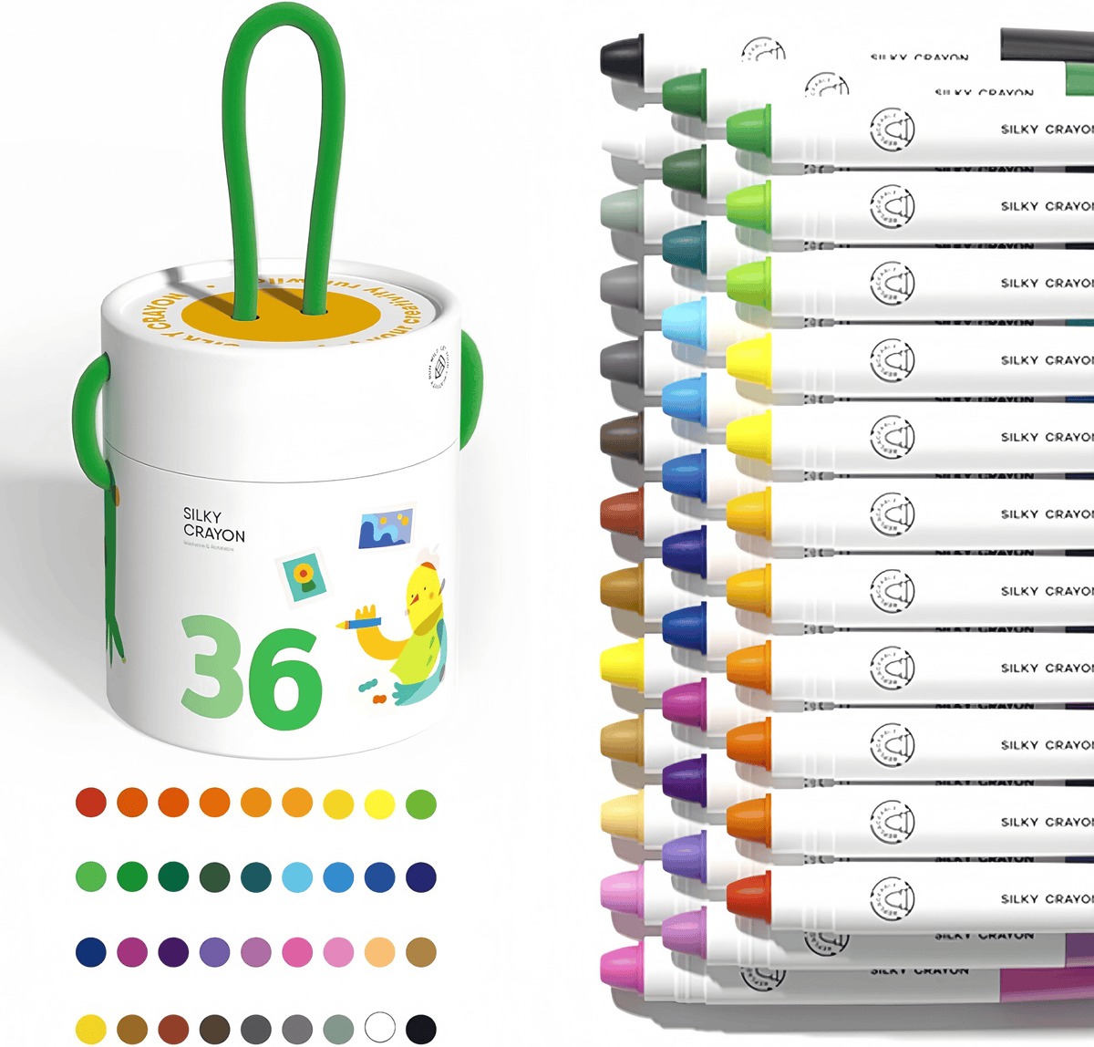Non-Toxic Mess-Free Washable Twist Crayons for Toddlers🖍️✨
