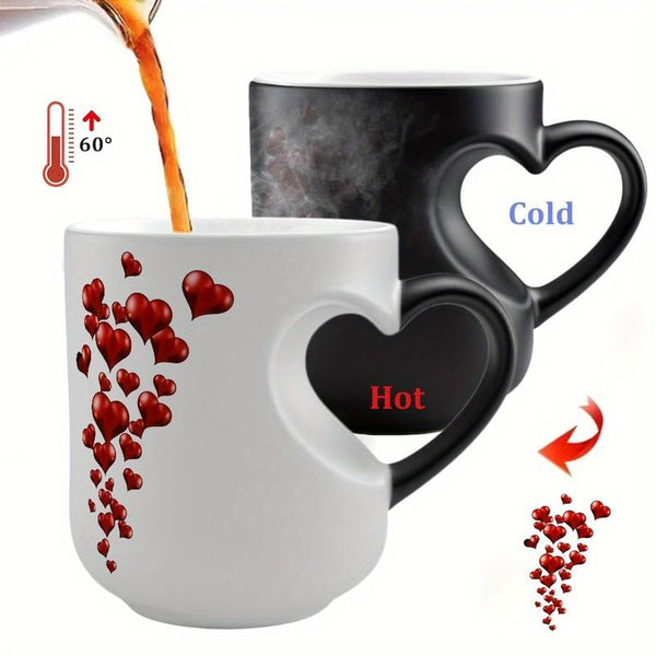 🔥Limited Time 52% Off✨Heart-Shaped Color Changing Magic Ceramic Mug
