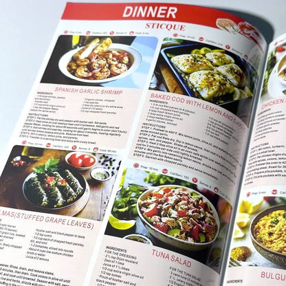 🔥3-Pack Mediterranean Diet Chart Food List 2026, Mediterranean Ingredient Meal Plan