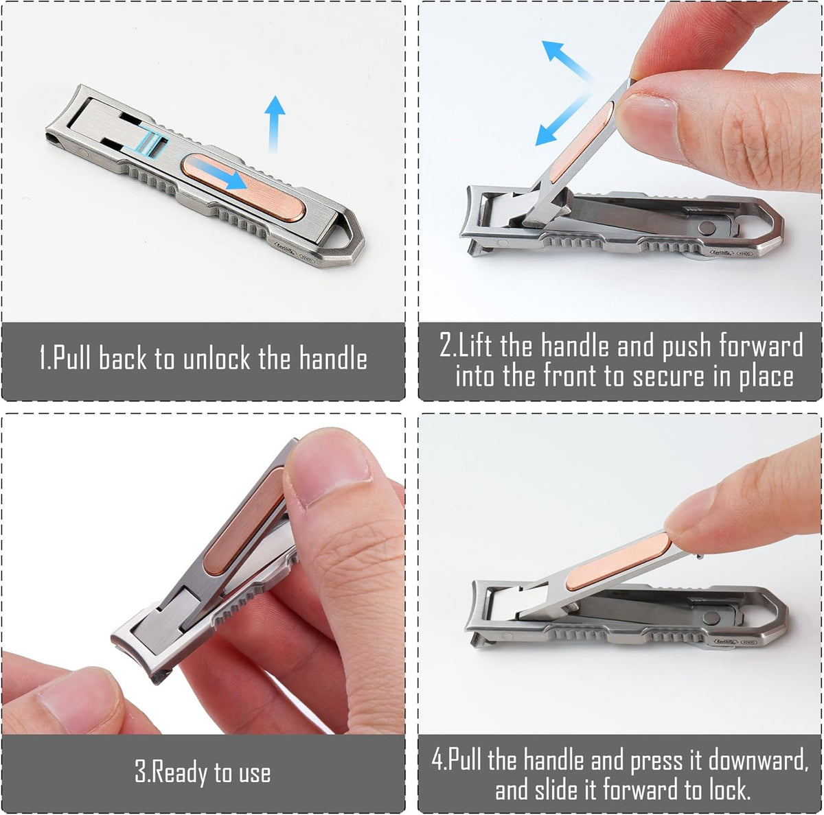 ✂️Keychain Nail Clippers – All-in-One Portable Nail Care Tool